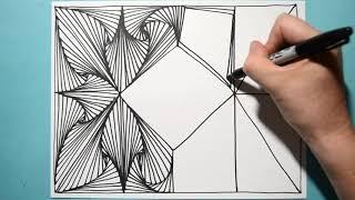 Most Satisfying & Amazing Drawing Pattern / Daily Art Therapy / Day #035