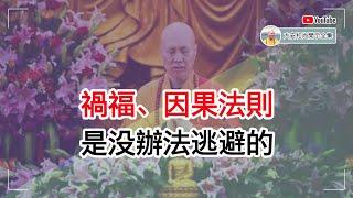 祸福、因果法则，是没办法逃避的【大安法师开示】