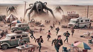 Foolish Young Men's Party Interrupted by Sudden Attack of Giant Mutant Desert Creatures