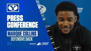 Marque Collins | BYU Football | Media Availability | Arizona | October 7, 2024