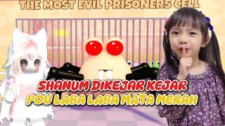 SHANUM KABUR KARENA DIKEJAR POU SEREM BERMATA MERAH  ESCAPE BOU EVIL PRISON, ROBLOX[INDO]