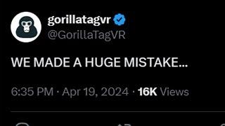 Gorilla Tag HUGE Drama