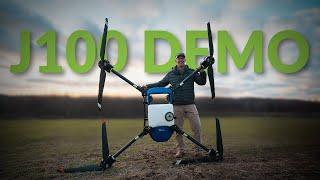 EAVision J100 Full Spraying Demo | Agri Spray Drones