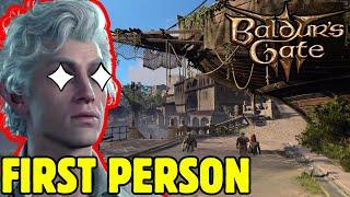 Playing Baldur's Gate 3 IN FIRST PERSON!