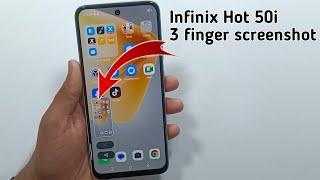 INFINIX HOT 50i : Three Finger Screenshot || INFINIX HOT 50 5G: Three Finger Screenshot