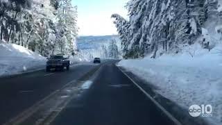 RAW: Snow on Highway 50 headed to South Lake Tahoe | February 11, 2019