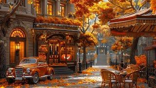 Cozy Fall Coffee Ambience and Morning Jazz - Smooth Jazz Instrumental Music for Relax, Study, Work