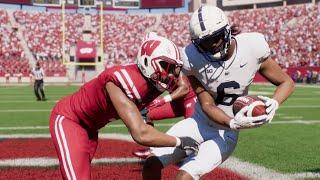 College Football 25 Gameplay - Penn State vs Wisconsin - Full Game (PS5)