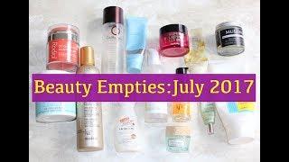 Beauty Products Emptied In July 2017 + Mini Reviews