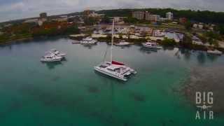 Hagatna Boat Basin, Guam - aerial video