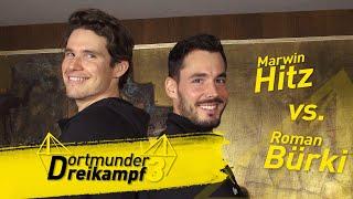 Roman Bürki vs. Marwin Hitz | The Dortmund Triathlon - Pounce!, Ball and Cup & Jenga