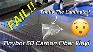 Tinybot 6D Carbon Fiber Vinyl -- Looks Good, COMES APART EASILY!