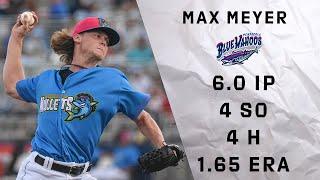 MILB Futures Star Max Meyer throws 6 great innings against Chattanooga! 