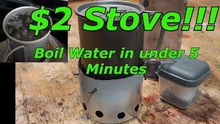 DIY solid fuel Hexamine stove - $2 stove with maximum effeciency