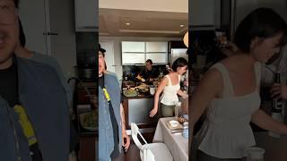 pov: hosting a dinner party for 12 & my chef bf cooks everything lol