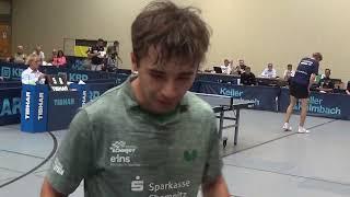 Schweiger vs Zimmermann 2  TSV Windsbach vs Hohenstein 20240825 DTTB Pokalv, Table Tennis in Hilpolt