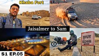 Jaisalmer to Kuldhara & Khaba Fort : A Motorcycle Adventure Through Thar Desert Of Rajasthan India