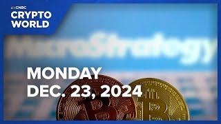 MicroStrategy shares slump on first day in the Nasdaq 100 index: CNBC Crypto World