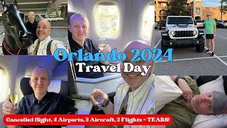 Orlando Travel Day Drama! Walt Disney World Vlog British Airways I Aer Lingus Business Class Flight