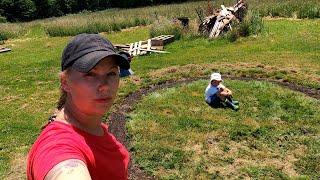 Tilling, Planting & Prepping for the bean teepee