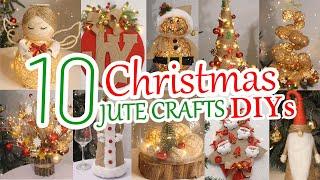 10 Cheap & Beautiful DIY Jute Christmas Decorations Ideas at Home 2024