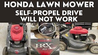 Honda Lawn Mower will not self-propel