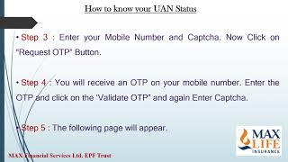 UAN Universal Account Number