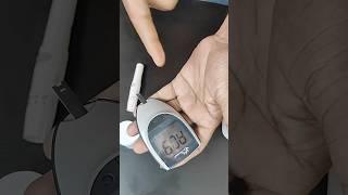 How to use gluco meter. sugar test at home #diabatic #sugartest #lencer #glucometer