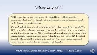 What is MMT? - Warren Mosler