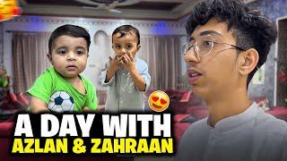 A day with Azlan and Zahraan || Azlan naraz || Zahraan ka Pakistan mein last din