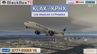 XP12.1 FlightFactor B777 V2 Alpha | Los Angeles/KLAX to Phoenix/KPHX | Frame Generation | Pilotedge