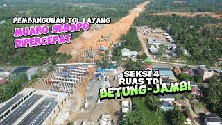 Pantauan Drone Pembangunan Tol Layang Betung Jambi di Muaro Sebapo Makin Cepat! | 25 Sep 2024