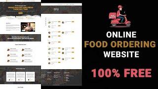 How to Make a FREE Restaurant Food Ordering Website With WordPress Elementor  | Delivery & Booking