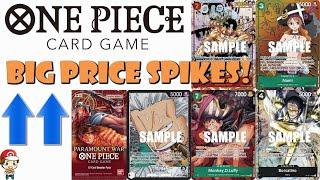 Op-02 Cards are Spiking in Price! & BIG! Nami, Luffy, Borsalino! (One Piece TCG News)