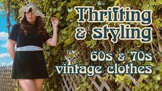 Thrifting and styling 60s & 70s Vintage clothes