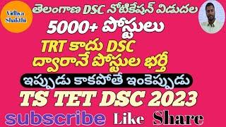 TS DSC TRT NOTIFICATION 2023 || Vidhyashakthi ||