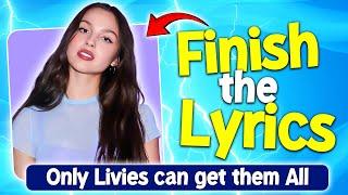 Finish the Lyrics |  Olivia Rodrigo's Best Songs | Only Livies can get them all