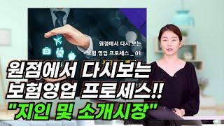 원점에서 다시보는 보험영업 프로세스...'지인 및 소개시장'