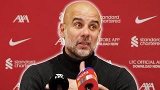 'I DIDN'T EXPECT Anfield to say I’ll be SACKED IN MORNING!' | Pep Guardiola | Liverpool 2-0 Man City