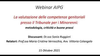 Webinar AIPG 15/10/2021 - Valutazione delle competenze genitoriali