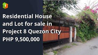 Residential House and Lot for sale in Project 8 Quezon City