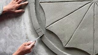 Ideas Decoration From Sand and Cement On Wall Very Beautiful You Should Try