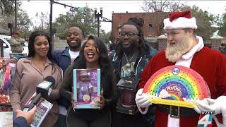 Jacksonville rapper, producer team up to gift kids with bikes and toys just before Christmas