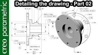 Drawing Detailing in Creo Parametric with GD&T (Part-02) Drawing Views and Dimensions