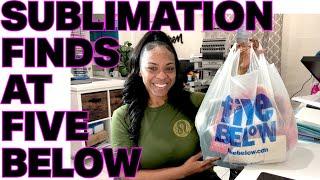 FIVE BELOW SUBLIMATION HAUL | Shirts, Christmas Stocking, Workout Pants