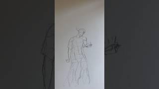 How To Easily Sketch A Pose/croquis #croquis #tutorial #anatomy