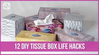 12 tissue box life hacks - How to reuse empty tissue boxes for home organization  | OrgaNatic