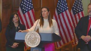 Arkansas Gov. Sarah Sanders announces legislative package preventing Chinese government activity in