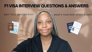 F1 Student Visa Interview Questions and Answers USA | Tips to get the US F-1 Visa