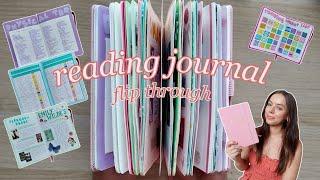 2024 reading journal flip through!  *completed journal + spreads*